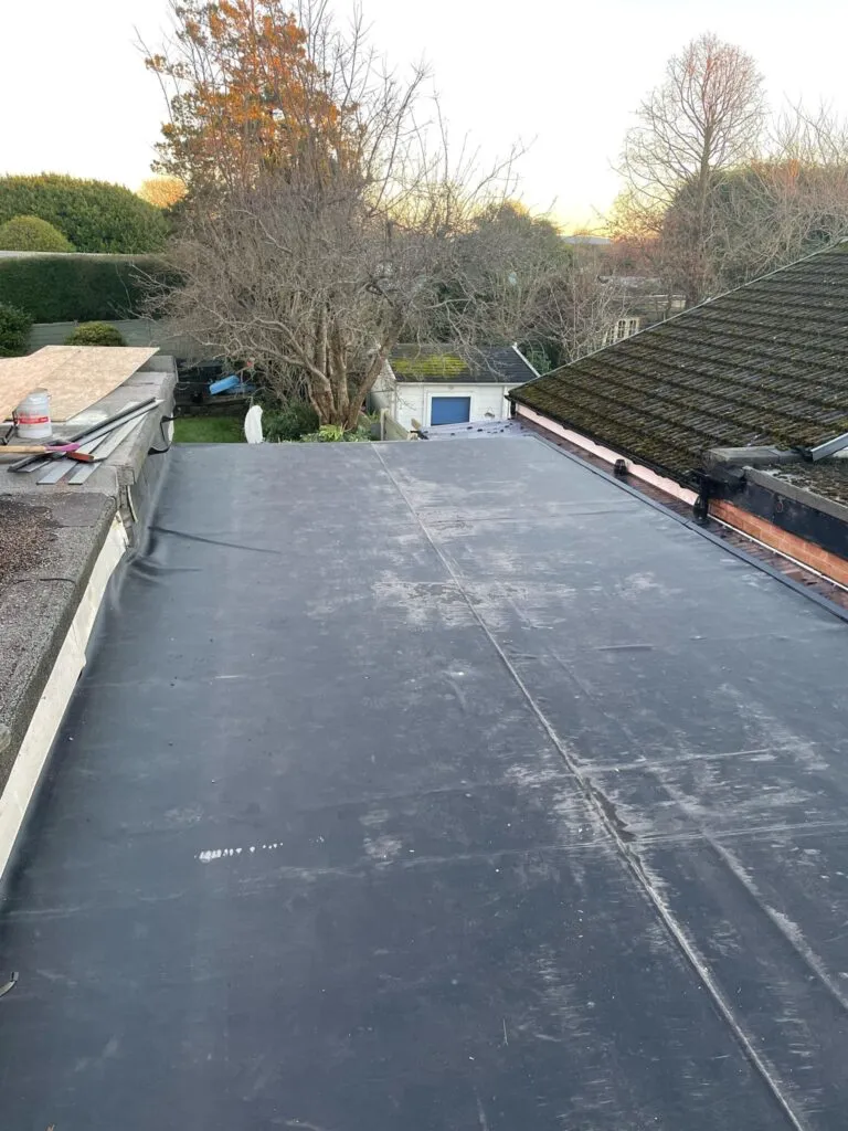 new fitted flat roofing